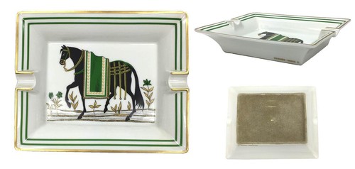 Plat cendrier plat porcelaine