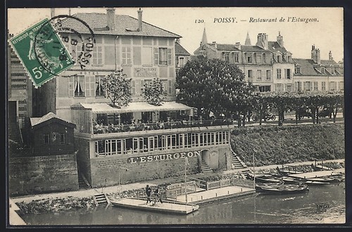 Cpa poissy restaurant de - cpa, poissy,