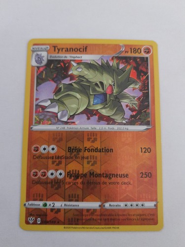 Carte pokemon tyranocif - pokemon,