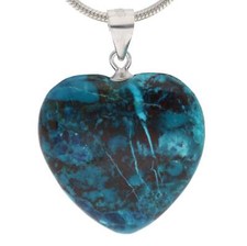 Pendentif Coeur en Chrysocolle
