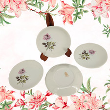 5 assiettes dessert anciennes fleurs faïence badonviller luneville kg céramique