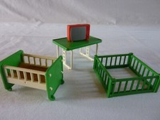 PLAYMOBIL GARDERIE CRECHE LIT PARC TABLE TELEVISEUR ENFANT MAISON ACCESSOIRE