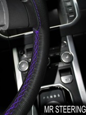 Couvre Volant En Cuir Pour Mercedes Classe S C140 91-98 Violet Double Couture