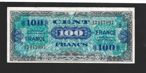 Billet banque france 100 - banque,