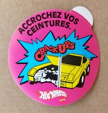 --- HOT WHEELS / CRACK UPS. AUTOCOLLANT VINTAGE ---