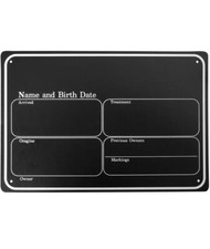 Plaque nominative en plastique pour parc d'enfant  