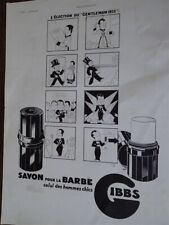 GIBBS savon à barbe + bocaux conserves PYREX publicité papier ILLUSTRATION 1935