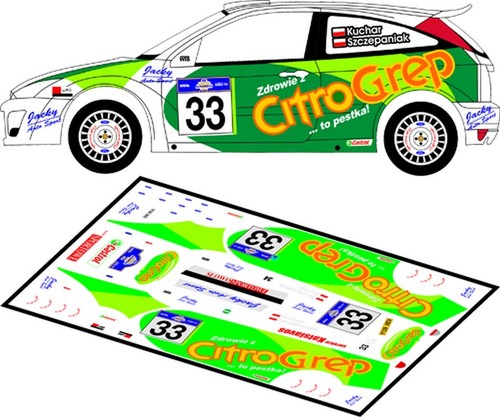 Decals ford focus - ford, rs