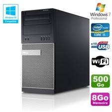 PC Tour Dell Optiplex 790 Intel Core I5 3.1Ghz 8Go Disque 500Go DVD WIFI Win 7