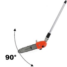 Élément élagueuse pour multifonction 4 en 1 et outil sur perche, tête orientable