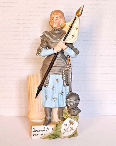 Statue biscuit ancien - statue, jeanne
