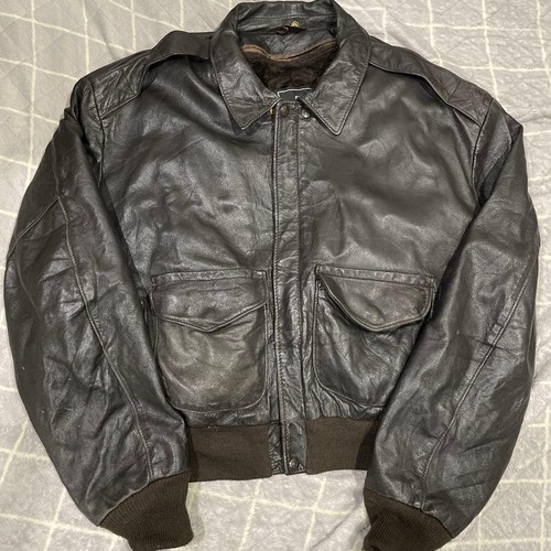 Schott leather flight jacket - schott,