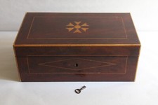 Ancien coffret en bois acajou