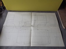 Plan automobile CARROSSERIE FRANCAISE LIMOUSINE AUTOMOBILE 1912  G LABOREY