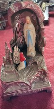 BOITE MUSICALE SOUVENIR DE LOURDES L'APPARITION AVE MARIA BOITE A MUSIQUE 
