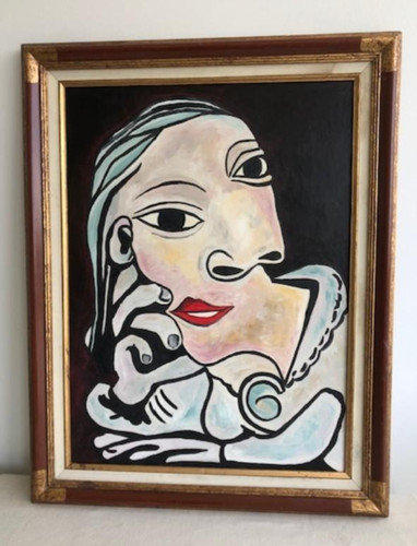 Grand tableau hsl cubiste - tableau,