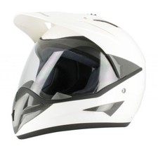 Casque Helmet Enduro Trail Aventure Moto / Quad  Homologué  S650 Blanc