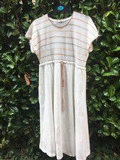 ROBE DE GROSSESSE BEIGE HAUT
