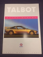 Brochure Catalogue MATRA MURENA TALBOT 1981