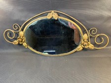 Ancien miroir mural ovale en
