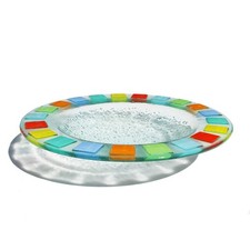 Grand plat rond creux en verre Villeroy & Boch modèle Twist Alea Vitrum ø 40 cm
