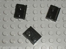 3 pieces LEGO black plate