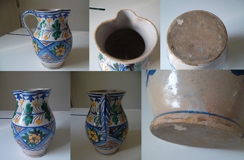 Ancien pichet faience xix - pichet,