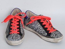 Baskets En Cuir Multicolores