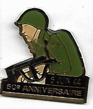 pin's militaire 50ème anniversaire 6 juin 1944