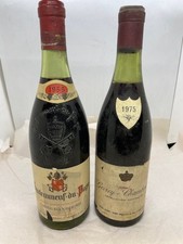 1955 & 1975 LOT DE 2 BOURGOGNE & COTE DU RHONE