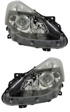 PHARE AVANT GAUCHE + DROIT ELECTRIQUE POUR RENAULT CLIO III H7 H7 H1 NOIR