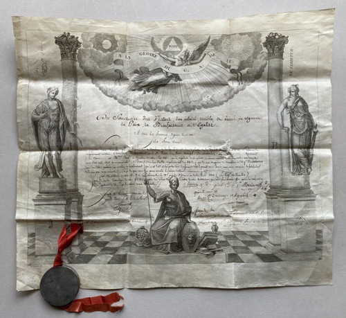 Franc maçon rare brevet - rare,