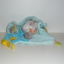 Doudou Vache Bébé Rêve - Bleu