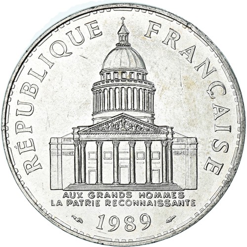 Monnaie france panthéon - monnaie,, france,