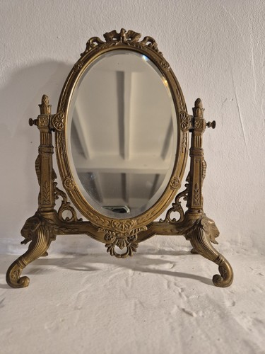 Miroir ancien bronze - miroir,