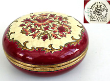 Emaux de LONGWY - Bonbonnière Art Déco Modèle PLAISANCE Création M.P CHEVALLIER