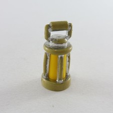 3601 Playmobil Lanterne à Main Vintage Argent Chrome 3052 3482 3409 mauvais état