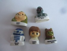 LOT 5 fèves série starwars  buste luke  fève
