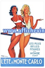 affiche poster  monte carlo