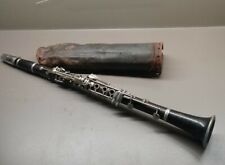 ANCIENNE CLARINETTE  EN BOIS ÉBÉNE E. GAUDET Paris France instrument musique 
