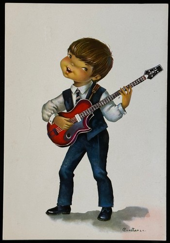 60s teenager playing vintage - playing,