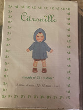 Patron  CITRONILLE   Modèle n° 75, César.  Couture / Enfants /Bébés.