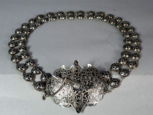Ancienne ceinture argent