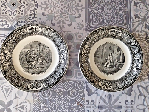 Lot assiettes en faïence - de,