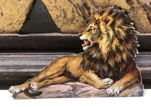 Lion victorian die cut - lion,