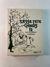 Ancien Jeu De Société Casse Tête Chinois Métal