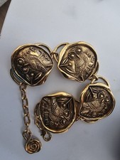 Bracelet Ancien En Bronze Signé M.buffet