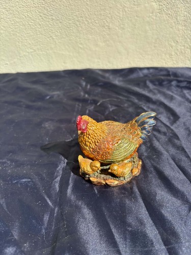 Boite pilules ancienne poule - boite, a