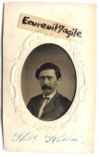 FERROTYPE photo jeune homme J. HOLYLAND'S GALLERY BALTIMORE MARYLAND H515