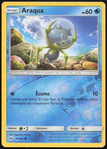 Carte pokémon araqua - carte,